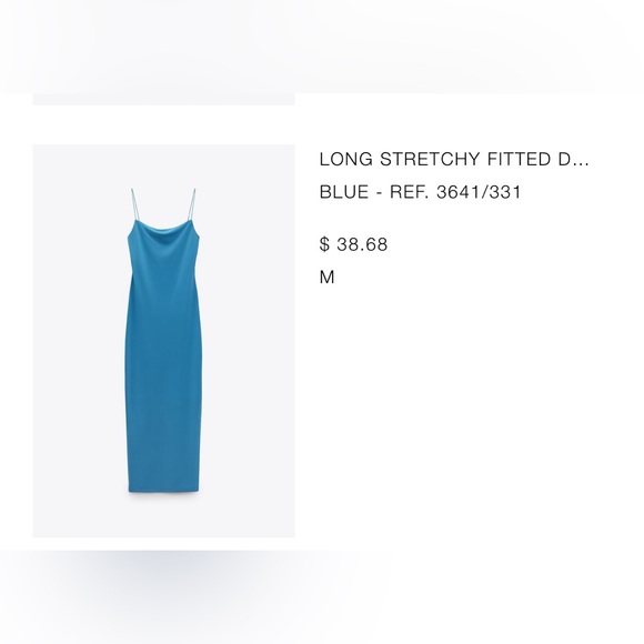 Long stretchy fitted dress ZARA - Picture 2 of 5